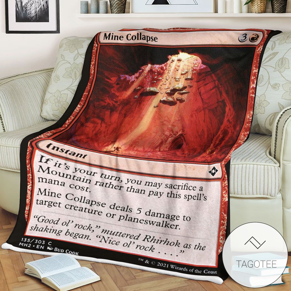 Mh2 135 Mine Collapse Mtg Game Magic The Gathering Blanket Mh2 135 Mine Collapse Mtg Game Magic The Gathering Blanket