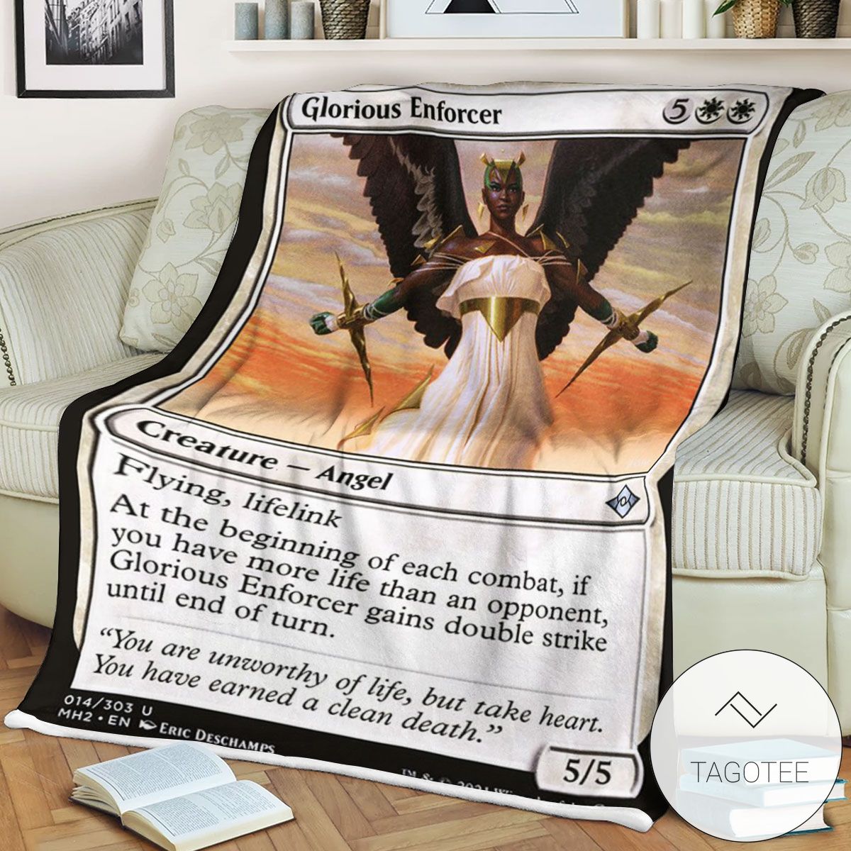 Mh2 14 Glorious Enforcer Mtg Game Magic The Gathering Blanket Mh2 14 Glorious Enforcer Mtg Game Magic The Gathering Blanket