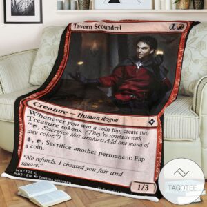 Mh2 144 Tavern Scoundrel Mtg Game Magic The Gathering Blanket