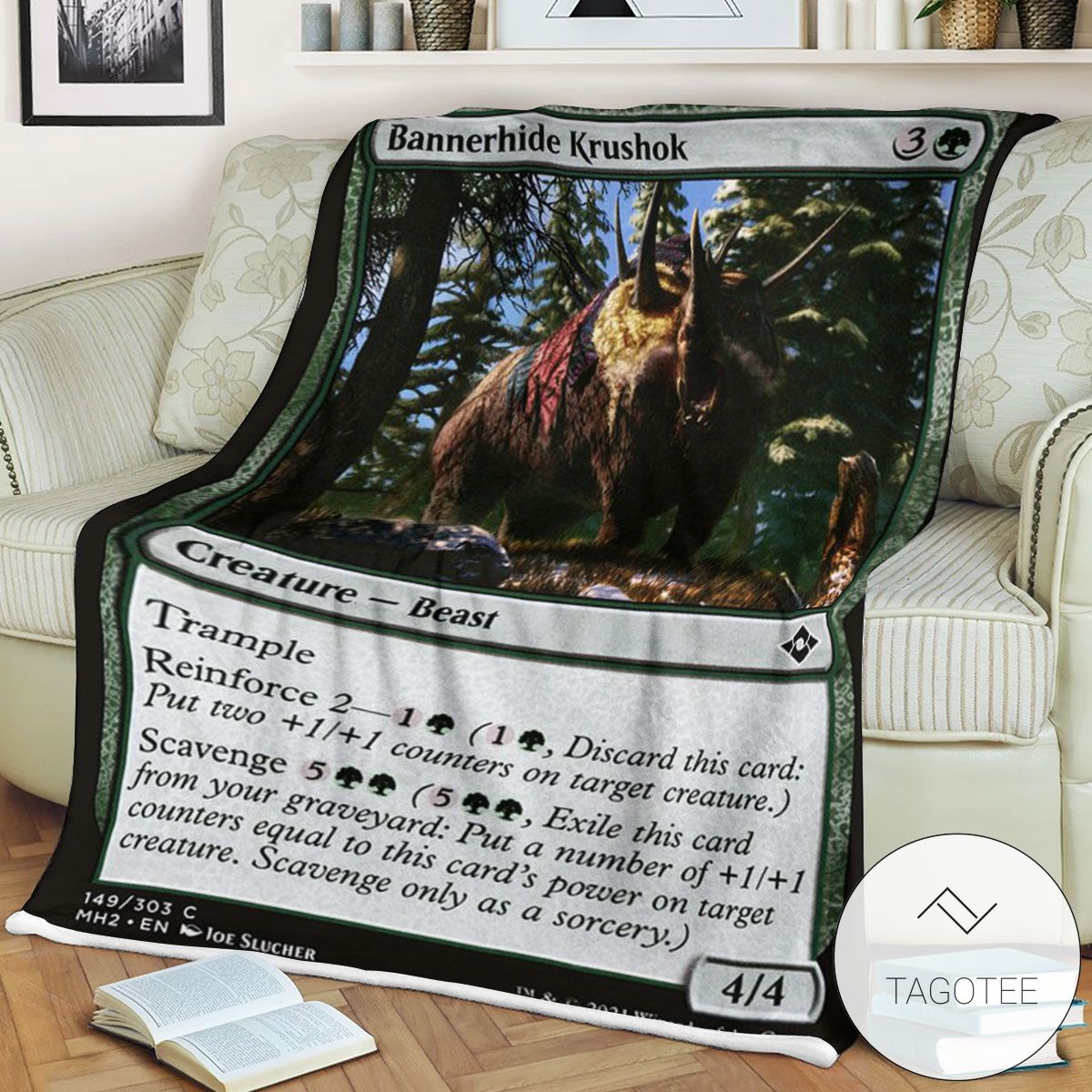Mh2 149 Bannerhide Krushok Mtg Game Magic The Gathering Blanket Mh2 149 Bannerhide Krushok Mtg Game Magic The Gathering Blanket