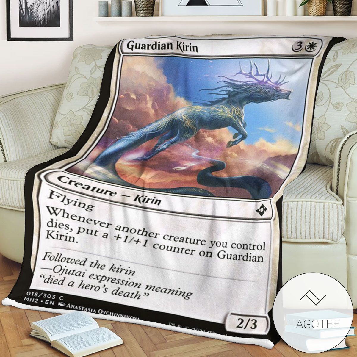 Mh2 15 Guardian Kirin Mtg Game Magic The Gathering Blanket Mh2 15 Guardian Kirin Mtg Game Magic The Gathering Blanket