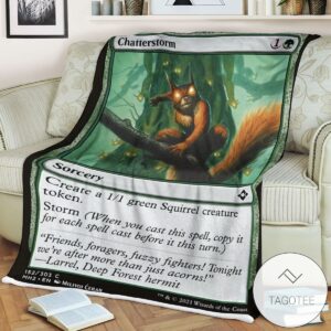 Mh2 152 Chatterstorm Mtg Game Magic The Gathering Blanket