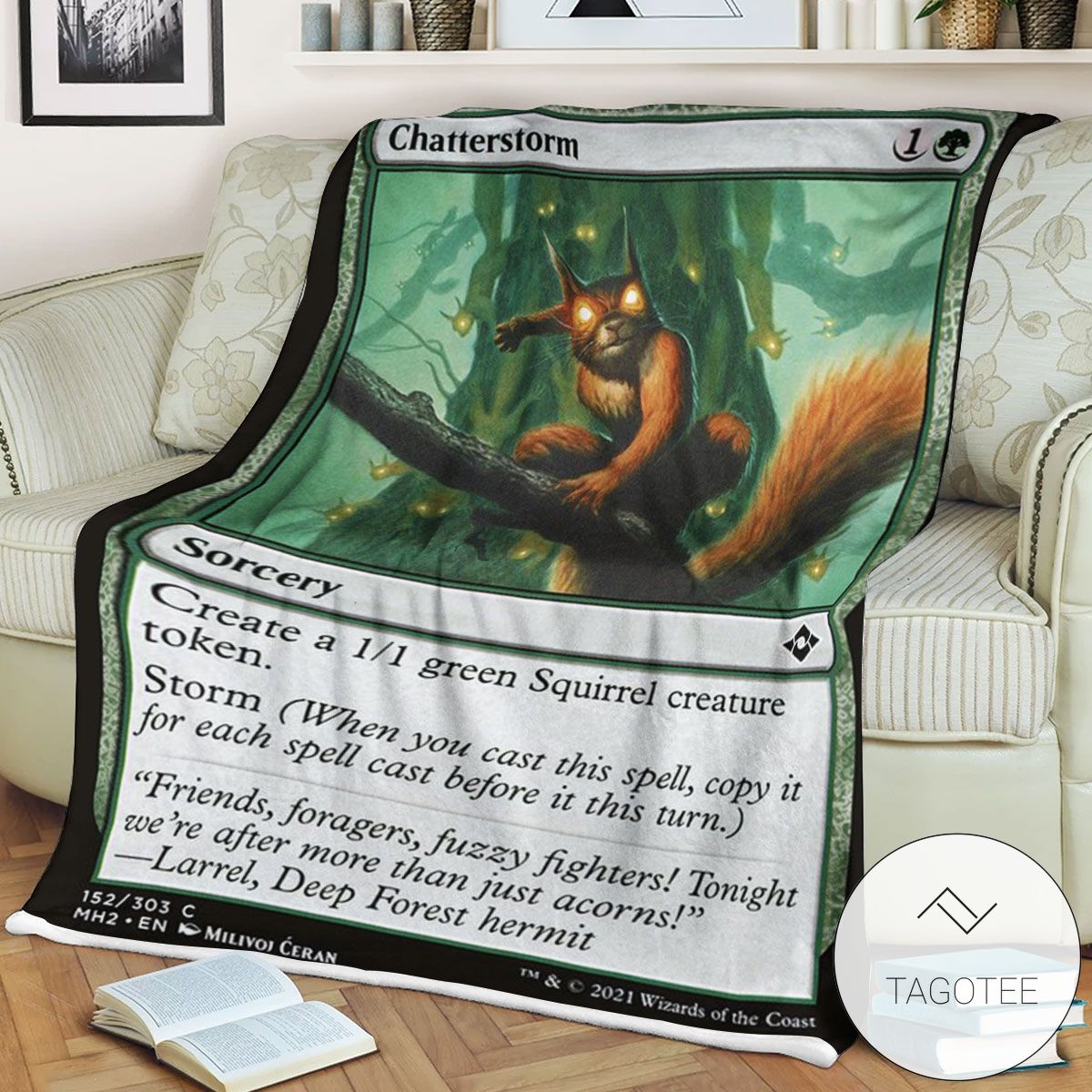 Mh2 152 Chatterstorm Mtg Game Magic The Gathering Blanket Mh2 152 Chatterstorm Mtg Game Magic The Gathering Blanket