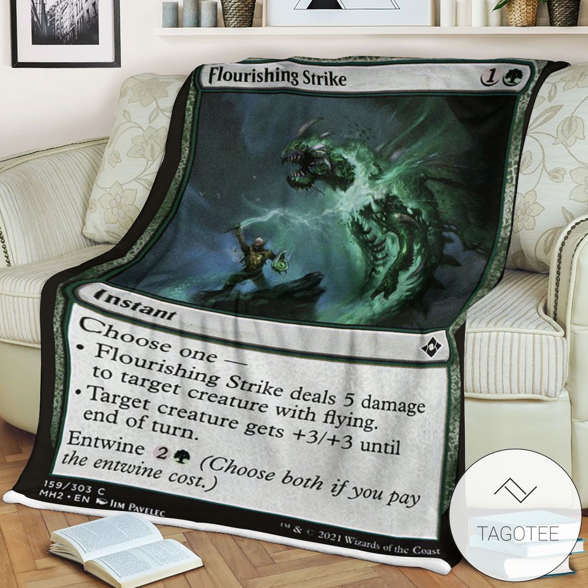 Mh2 159 Flourishing Strike Mtg Game Magic The Gathering Blanket Mh2 159 Flourishing Strike Mtg Game Magic The Gathering Blanket