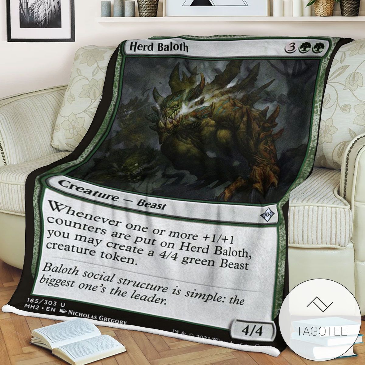 Mh2 165 Herd Baloth Mtg Game Magic The Gathering Blanket Mh2 165 Herd Baloth Mtg Game Magic The Gathering Blanket