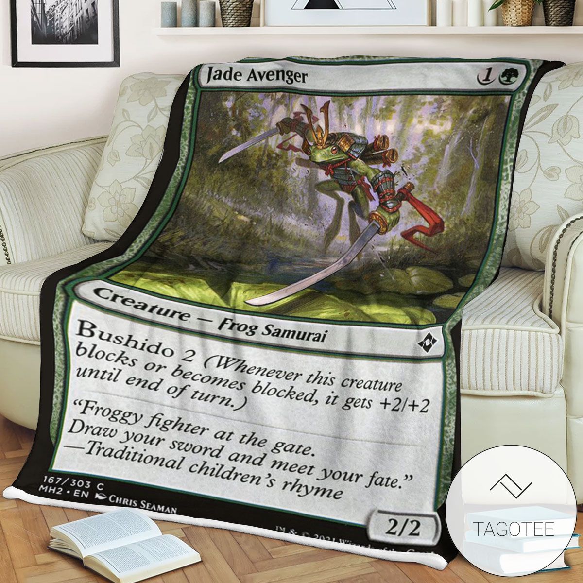 Mh2 167 Jade Avenger Mtg Game Magic The Gathering Blanket Mh2 167 Jade Avenger Mtg Game Magic The Gathering Blanket