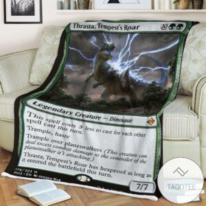 Mh2 178 Thrasta Tempest S Roar Mtg Game Magic The Gathering Blanket