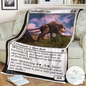 Mh2 18 Landscaper Colos Mtg Game Magic The Gathering Blanket
