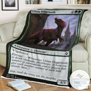 Mh2 181 Urban Daggertooth Mtg Game Magic The Gathering Blanket