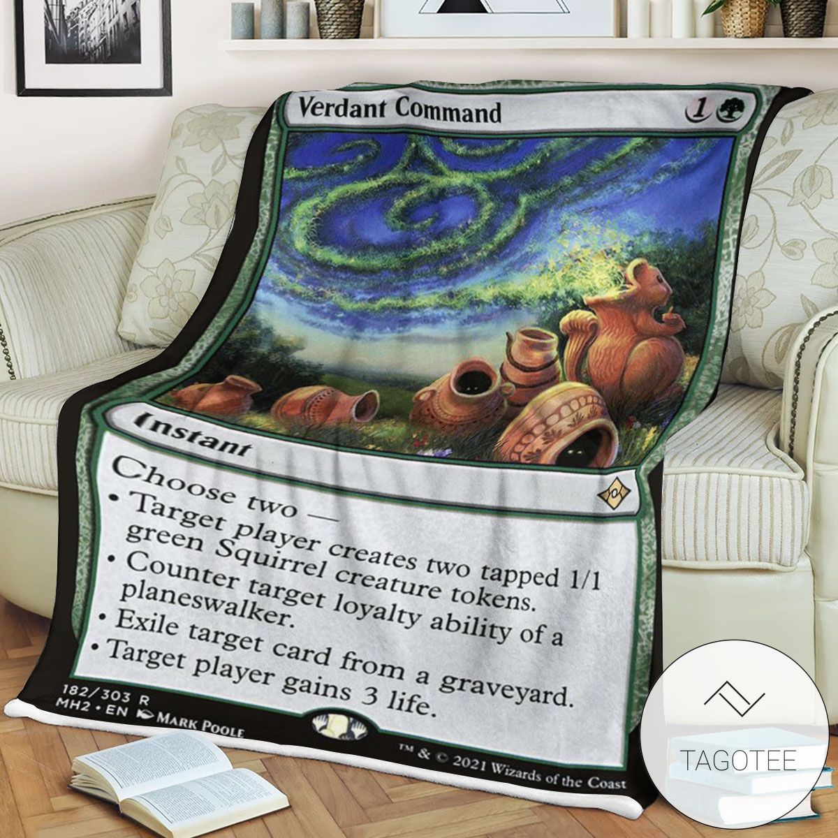 Mh2 182 Verdant Command Mtg Game Magic The Gathering Blanket Mh2 182 Verdant Command Mtg Game Magic The Gathering Blanket