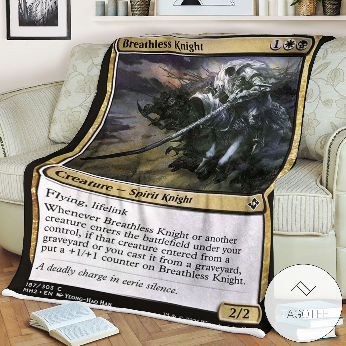 Mh2 187 Breathless Knight Mtg Game Magic The Gathering Blanket Mh2 187 Breathless Knight Mtg Game Magic The Gathering Blanket