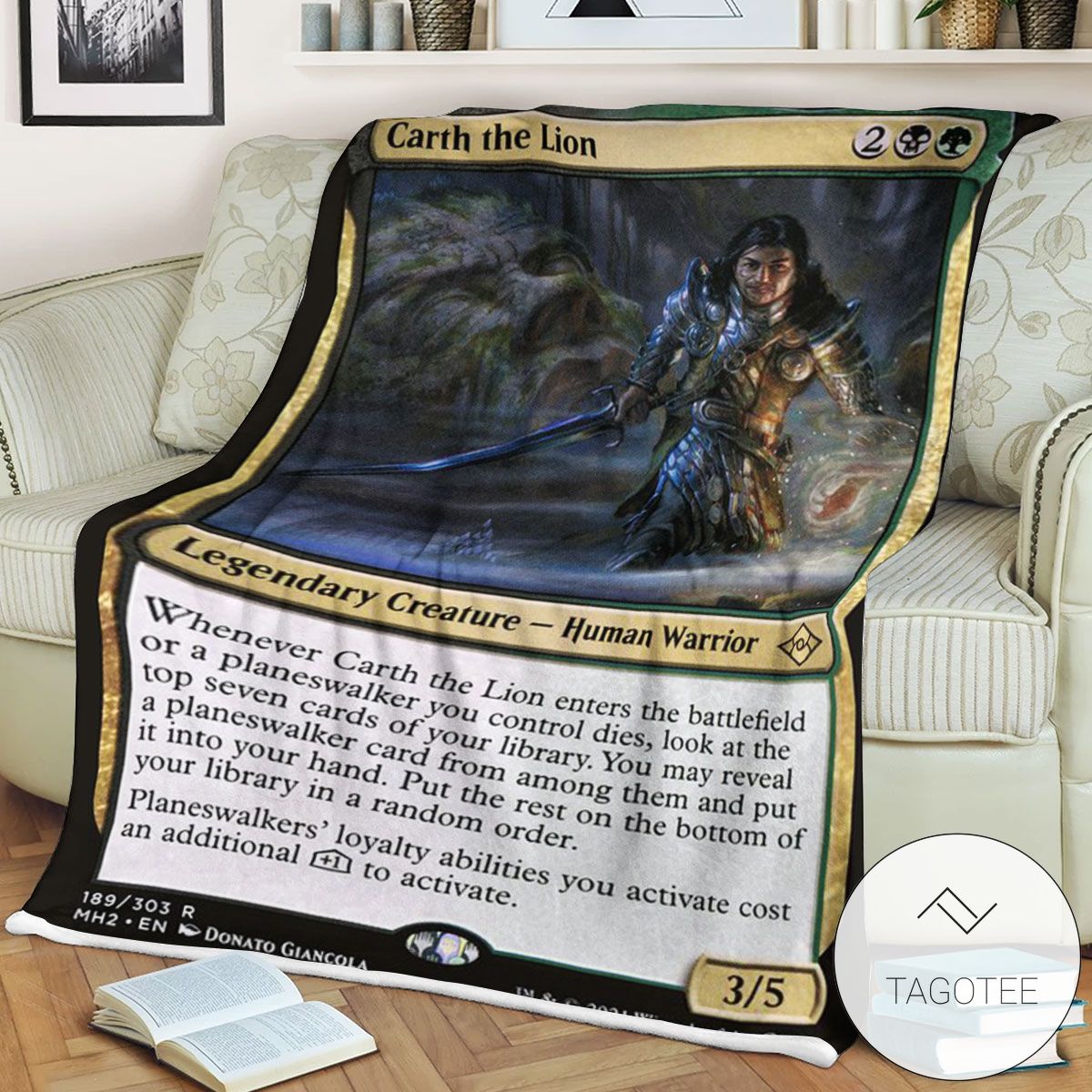Mh2 189 Carth The Lion Mtg Game Magic The Gathering Blanket Mh2 189 Carth The Lion Mtg Game Magic The Gathering Blanket