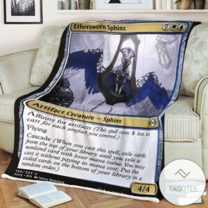 Mh2 195 Ethersworn Sphinx Mtg Game Magic The Gathering Blanket