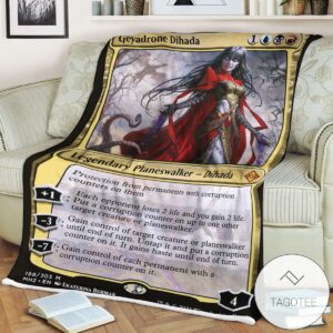 Mh2 199 Geyadrone Dihada Mtg Game Magic The Gathering Blanket
