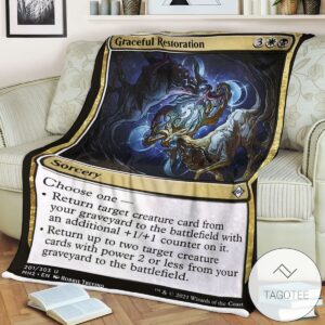 Mh2 201 Graceful Restoration Mtg Game Magic The Gathering Blanket