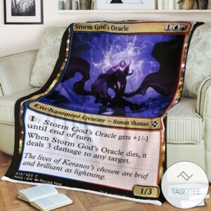 Mh2 213 Storm God S Oracle Mtg Game Magic The Gathering Blanket