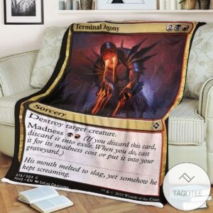 Mh2 215 Terminal Agony Mtg Game Magic The Gathering Blanket