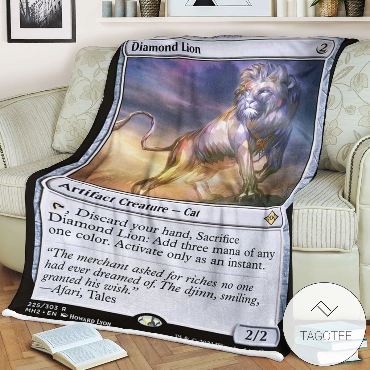 Mh2 225 Diamond Lion Mtg Game Magic The Gathering Blanket Mh2 225 Diamond Lion Mtg Game Magic The Gathering Blanket