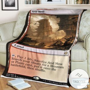 Mh2 244 Arid Mesa Mtg Game Magic The Gathering Blanket