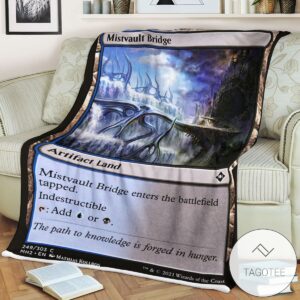 Mh2 249 Mistvault Bridge Mtg Game Magic The Gathering Blanket