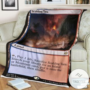 Mh2 254 Scalding Tarn Mtg Game Magic The Gathering Blanket
