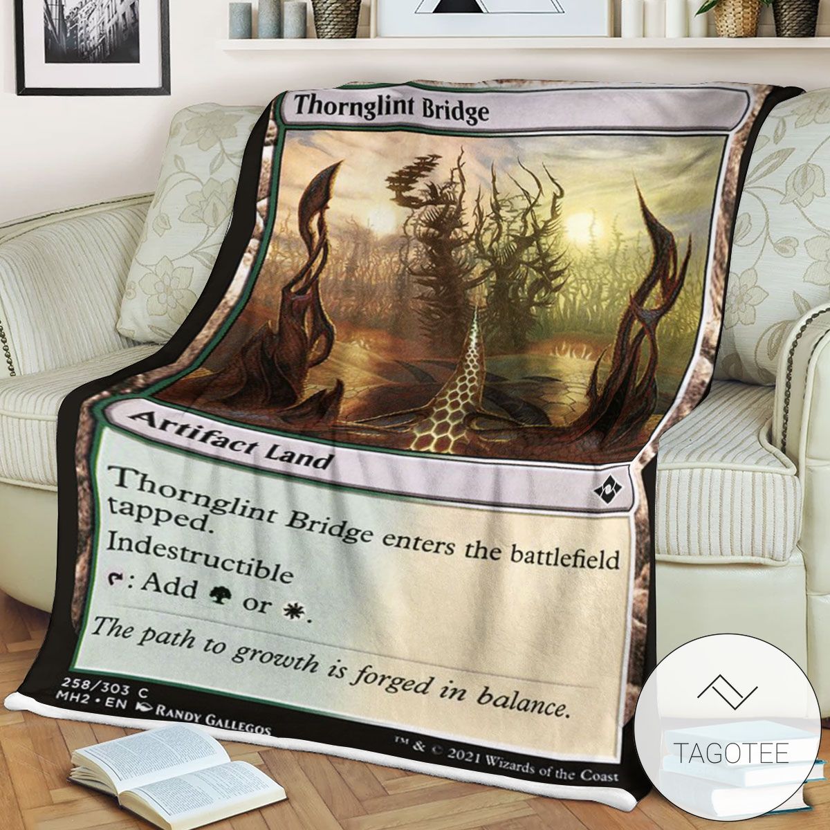 Mh2 258 Thornglint Bridge Mtg Game Magic The Gathering Blanket Mh2 258 Thornglint Bridge Mtg Game Magic The Gathering Blanket