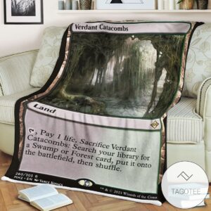 Mh2 260 Verdant Catacombs Mtg Game Magic The Gathering Blanket