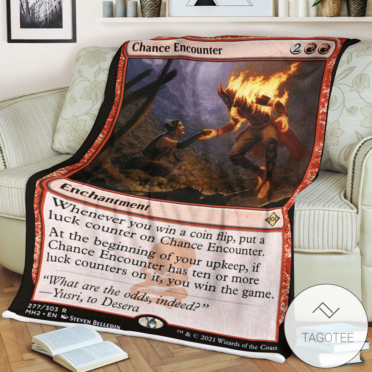 Mh2 277 Chance Encounter Mtg Game Magic The Gathering Blanket Mh2 277 Chance Encounter Mtg Game Magic The Gathering Blanket
