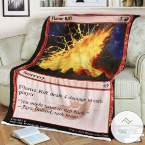 Mh2 278 Flame Rift Mtg Game Magic The Gathering Blanket