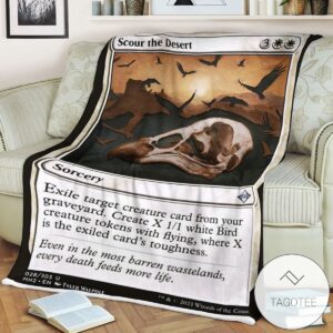 Mh2 28 Scour The Desert Mtg Game Magic The Gathering Blanket
