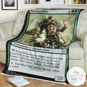 Mh2 288 Yavimaya Elder Mtg Game Magic The Gathering Blanket