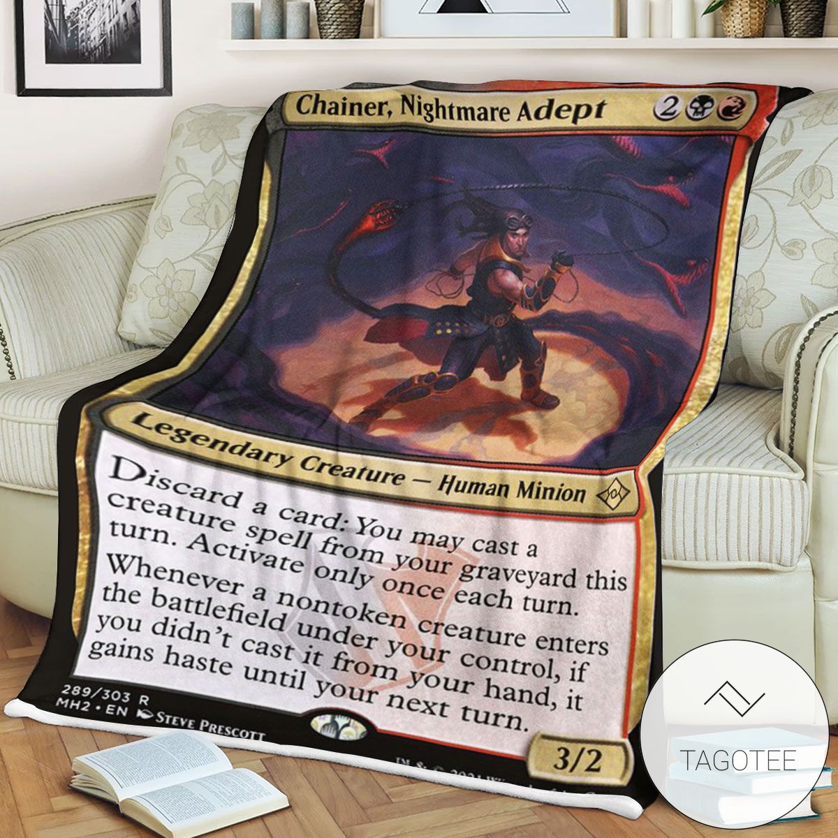 Mh2 289 Chainer Nightmare Adept Mtg Game Magic The Gathering Blanket Mh2 289 Chainer Nightmare Adept Mtg Game Magic The Gathering Blanket