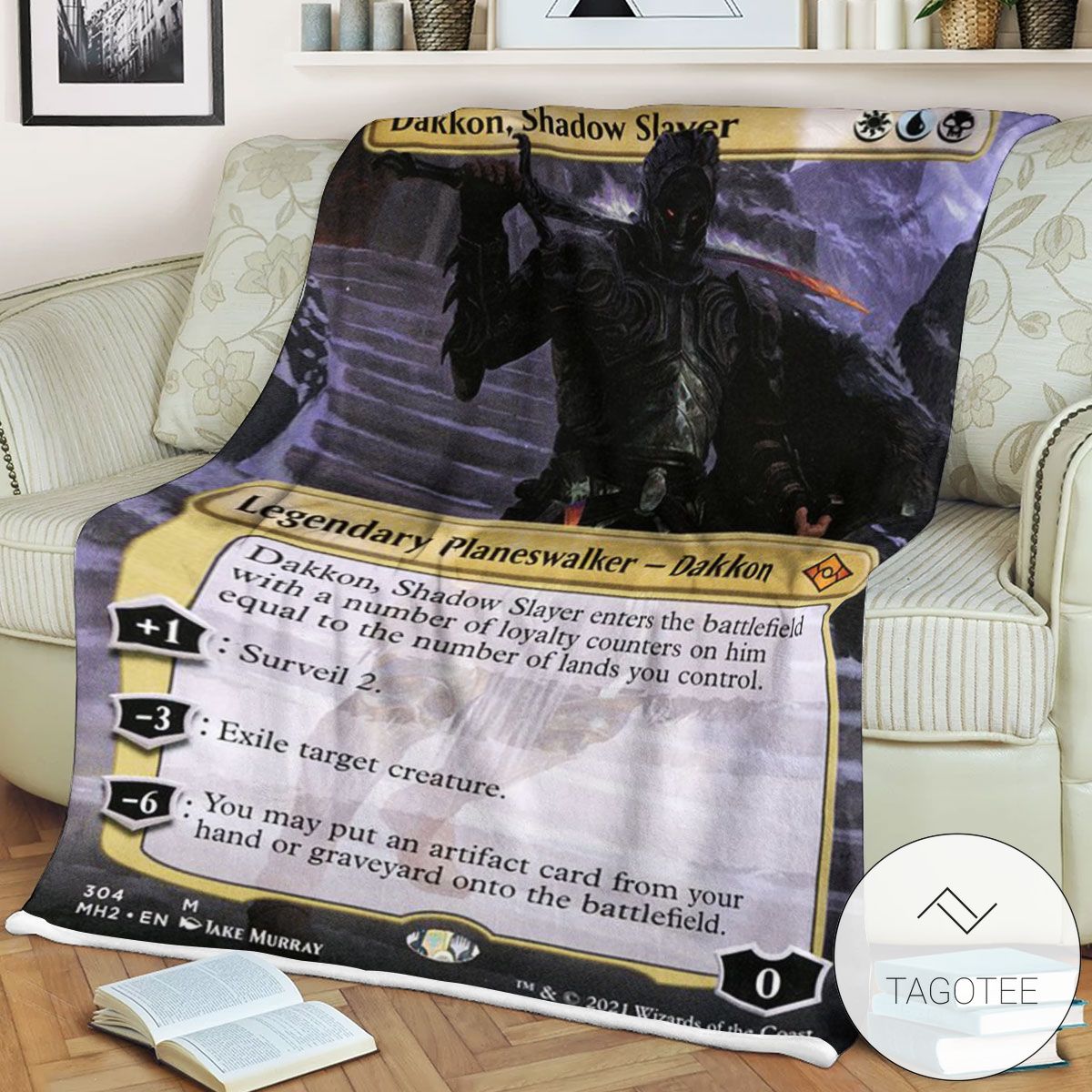 Mh2 304 Dakkon Shadow Slayer Mtg Game Magic The Gathering Blanket Mh2 304 Dakkon Shadow Slayer Mtg Game Magic The Gathering Blanket