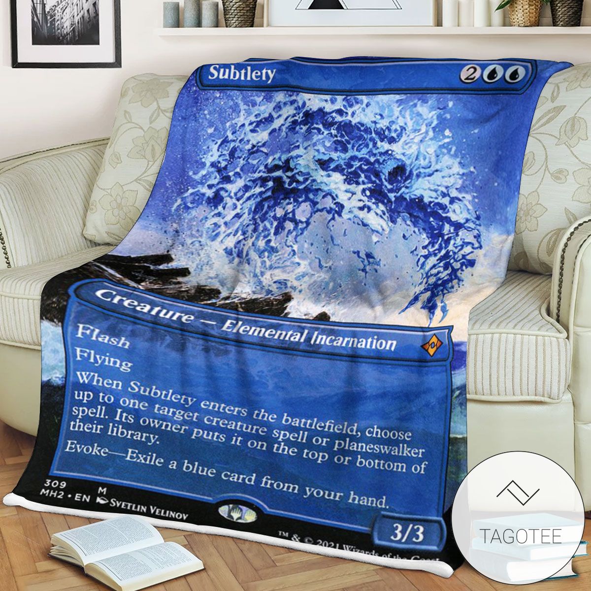 Mh2 309 Subtlety Mtg Game Magic The Gathering Blanket Mh2 309 Subtlety Mtg Game Magic The Gathering Blanket