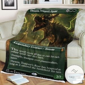 Mh2 318 Thrasta Tempest S Roar Mtg Game Magic The Gathering Blanket