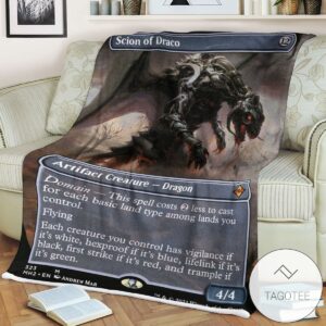 Mh2 323 Scion Of Draco Mtg Game Magic The Gathering Blanket