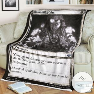 Mh2 327 Blossoming Calm Mtg Game Magic The Gathering Blanket
