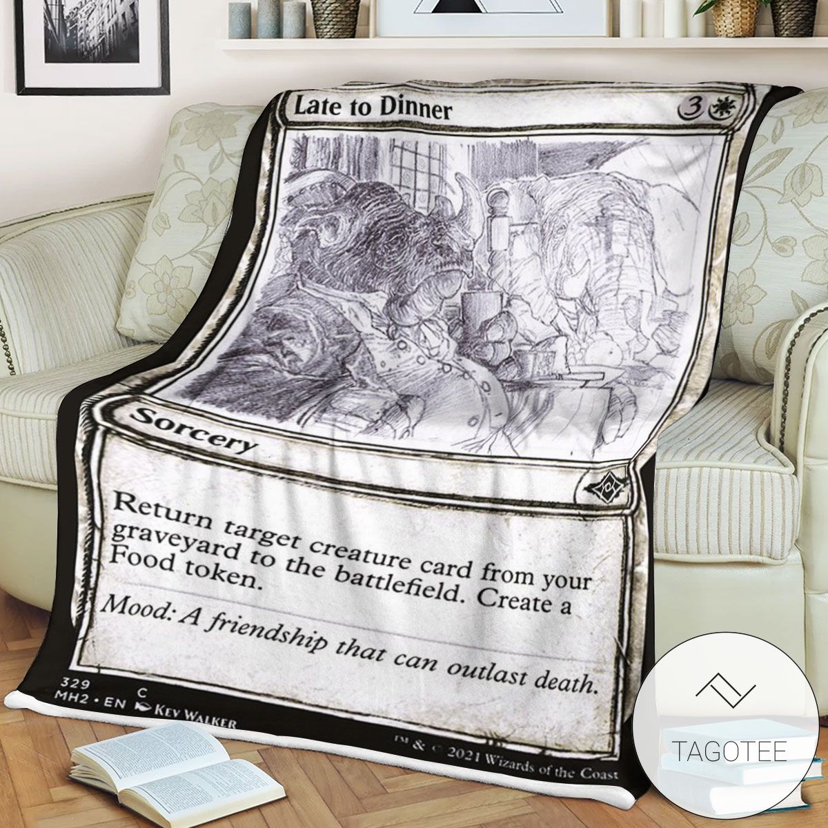 Mh2 329 Late To Dinner Mtg Game Magic The Gathering Blanket Mh2 329 Late To Dinner Mtg Game Magic The Gathering Blanket
