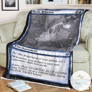 Mh2 338 Mystic Redaction Mtg Game Magic The Gathering Blanket