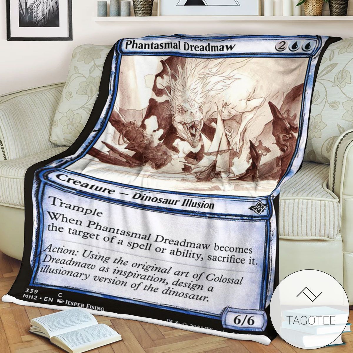 Mh2 339 Phantasmal Dreadmaw Mtg Game Magic The Gathering Blanket Mh2 339 Phantasmal Dreadmaw Mtg Game Magic The Gathering Blanket