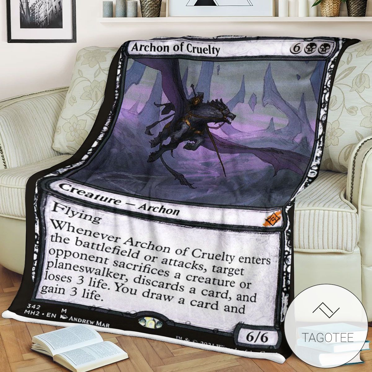Mh2 342 Archon Of Cruelty Mtg Game Magic The Gathering Blanket Mh2 342 Archon Of Cruelty Mtg Game Magic The Gathering Blanket