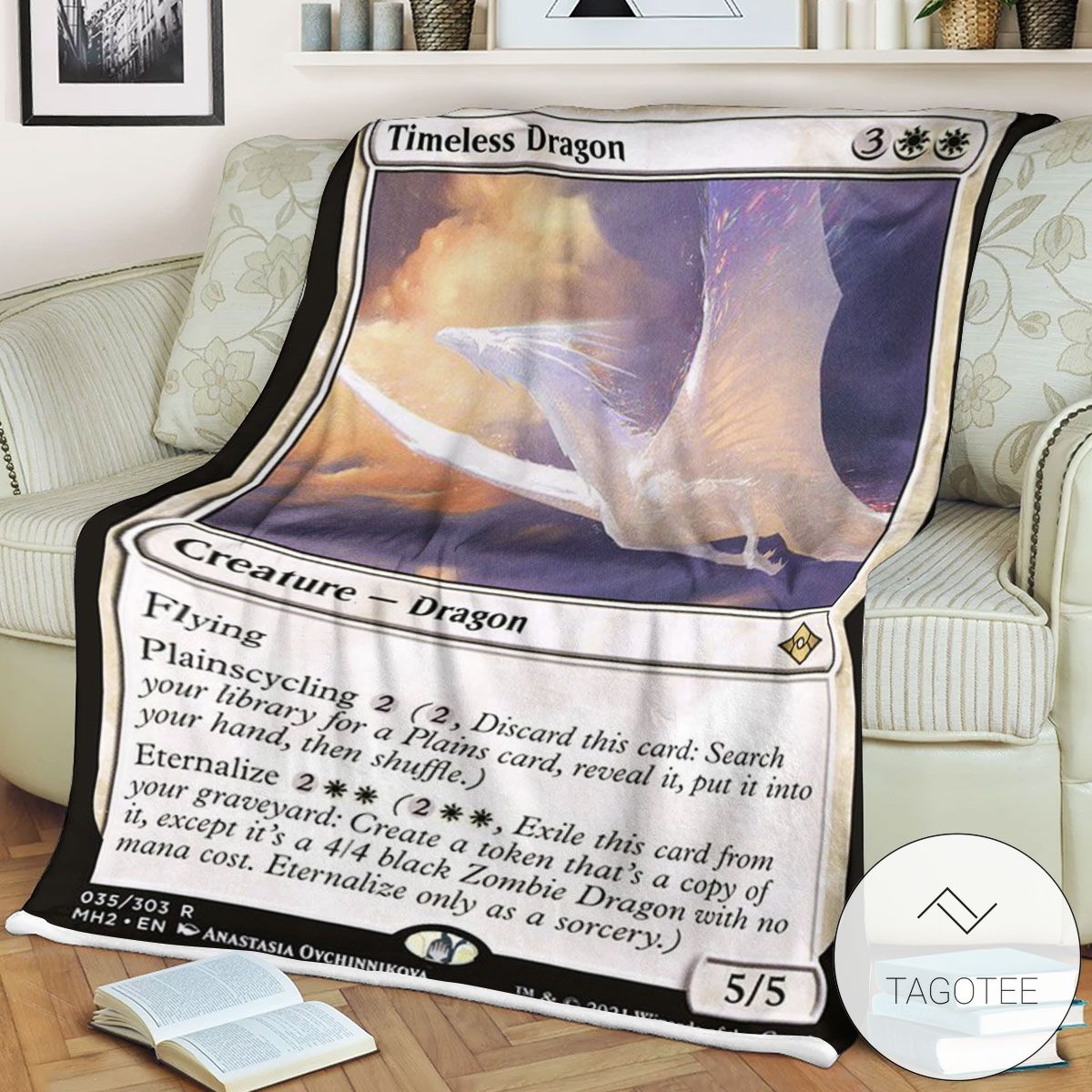 Mh2 35 Timeless Dragon Mtg Game Magic The Gathering Blanket Mh2 35 Timeless Dragon Mtg Game Magic The Gathering Blanket