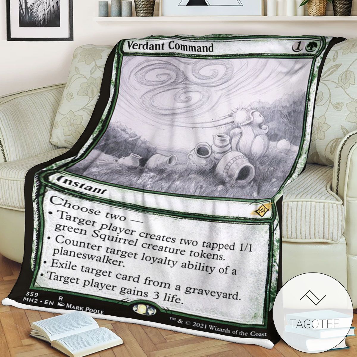 Mh2 359 Verdant Command Mtg Game Magic The Gathering Blanket Mh2 359 Verdant Command Mtg Game Magic The Gathering Blanket