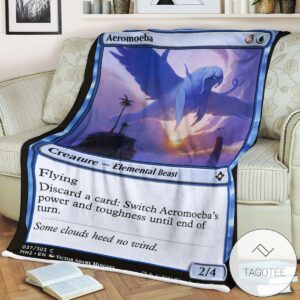 Mh2 37 Aeromoeba Mtg Game Magic The Gathering Blanket