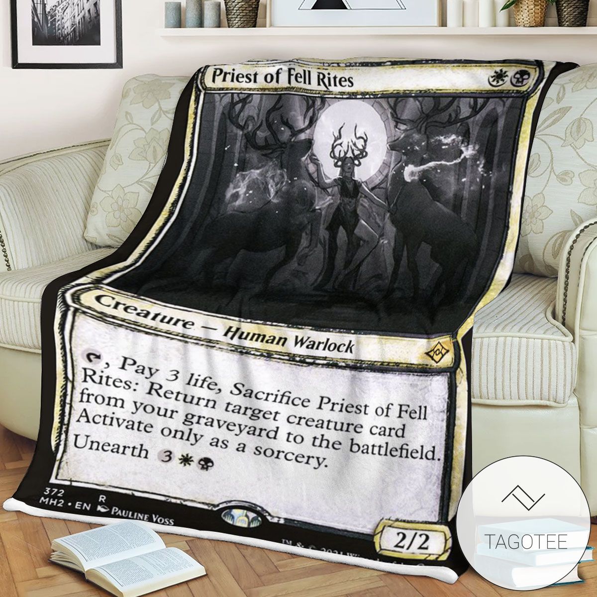 Mh2 372 Priest Of Fell Rites Mtg Game Magic The Gathering Blanket Mh2 372 Priest Of Fell Rites Mtg Game Magic The Gathering Blanket