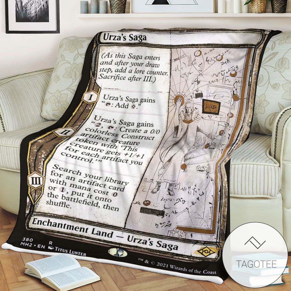 Mh2 380 Urza S Saga Mtg Game Magic The Gathering Blanket Mh2 380 Urza S Saga Mtg Game Magic The Gathering Blanket