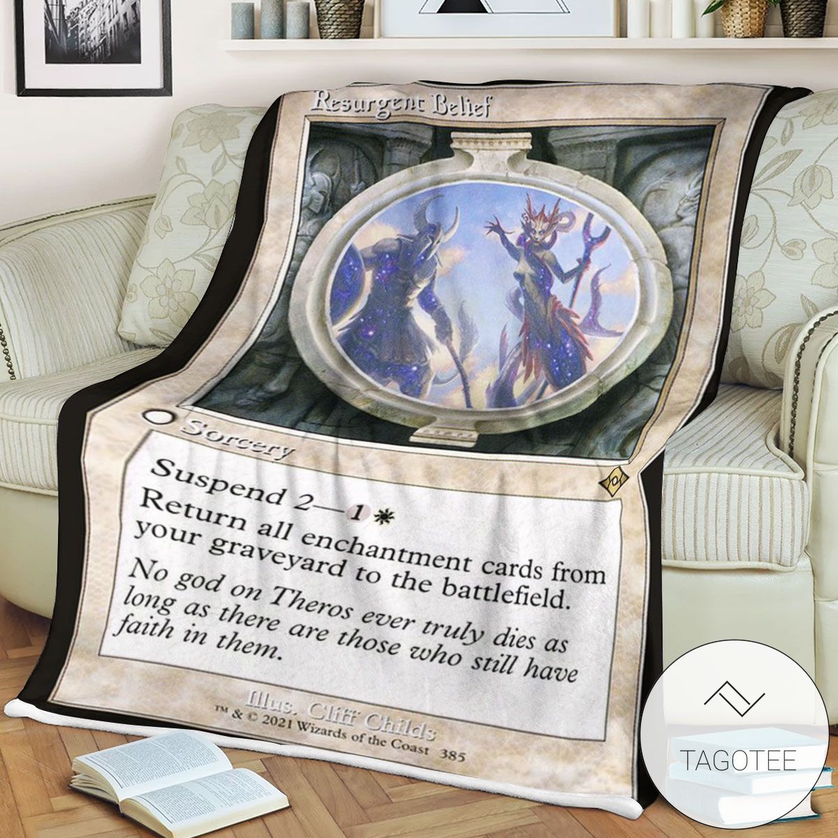 Mh2 385 Resurgent Belief Mtg Game Magic The Gathering Blanket Mh2 385 Resurgent Belief Mtg Game Magic The Gathering Blanket