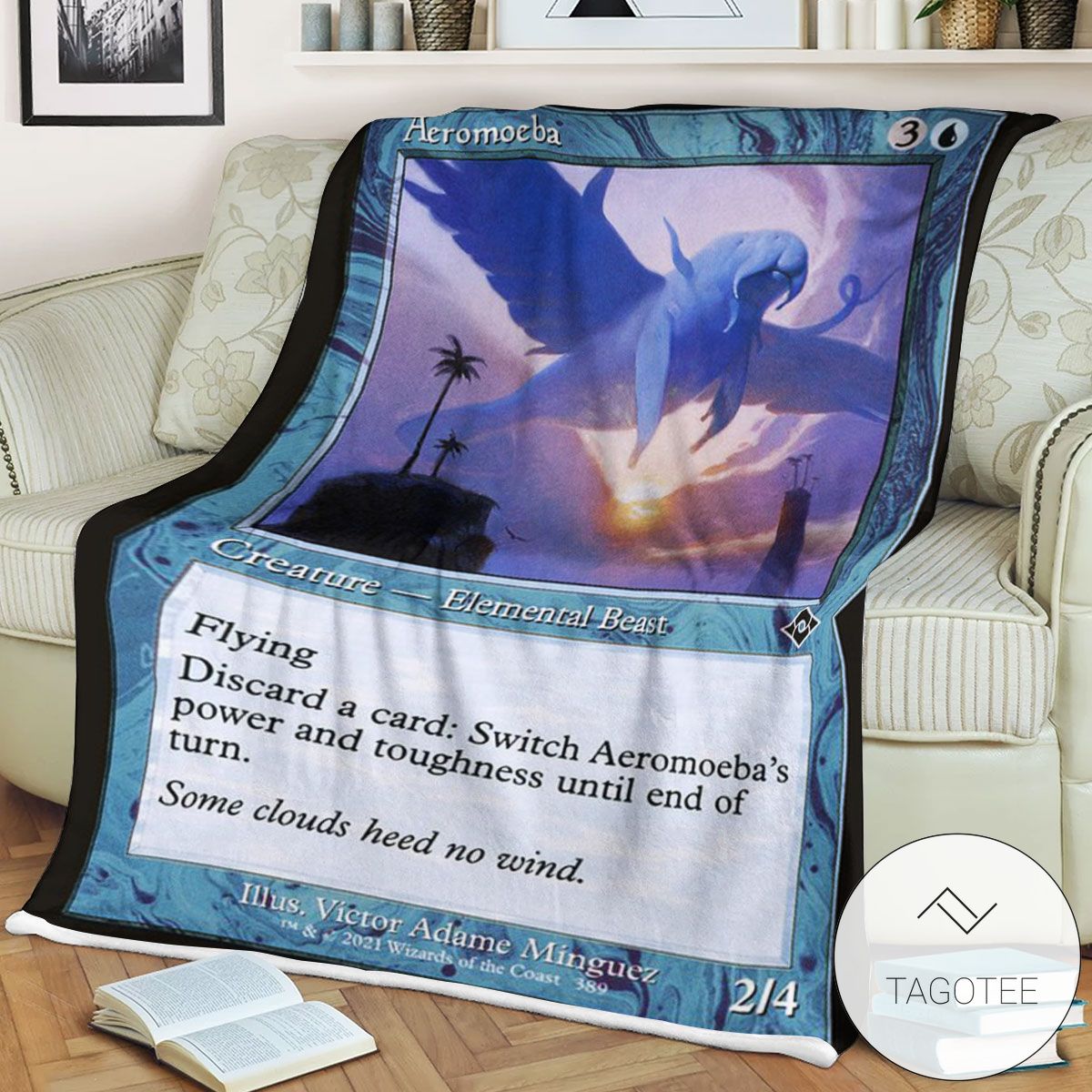 Mh2 389 Aeromoeba Mtg Game Magic The Gathering Blanket Mh2 389 Aeromoeba Mtg Game Magic The Gathering Blanket