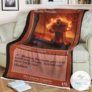 Mh2 404 Blazing Rootwalla Mtg Game Magic The Gathering Blanket