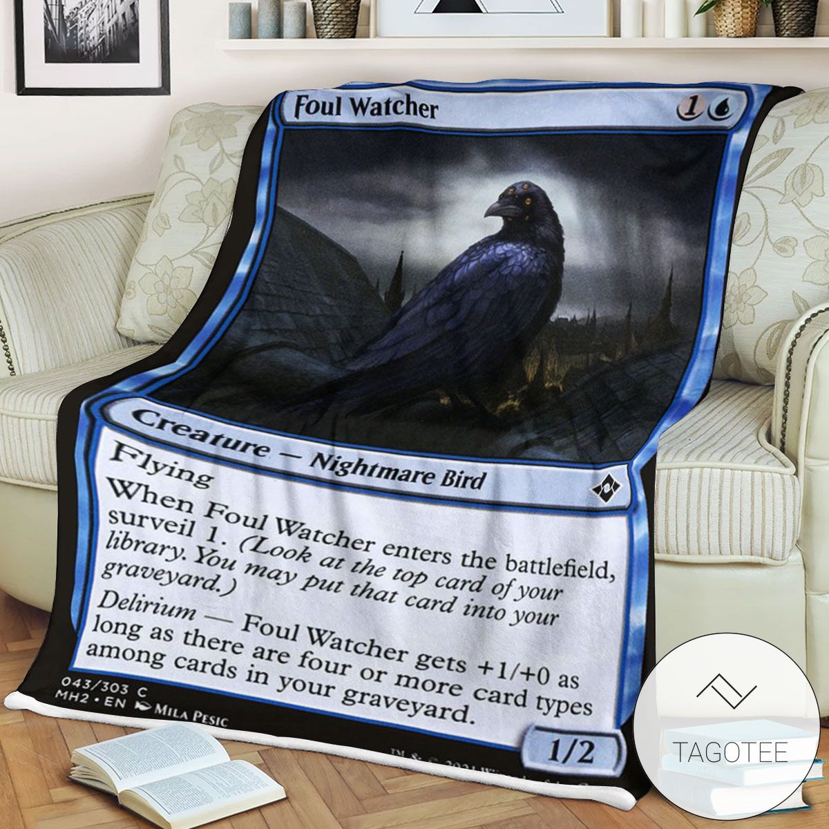 Mh2 43 Foul Watcher Mtg Game Magic The Gathering Blanket Mh2 43 Foul Watcher Mtg Game Magic The Gathering Blanket